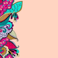 Seamless pattern background with bright abstract ornaments N4