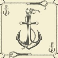 Anchor in rope frame
