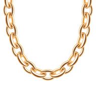 Chunky chain golden metallic necklace or bracelet N12