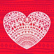 Lacy Heart Valentine&#039;s Day