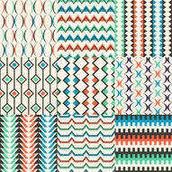 seamless abstract geometric pattern set N4