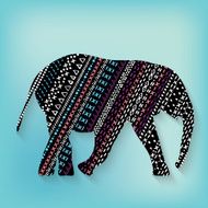 Elephant with print tribal