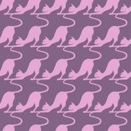 Seamless pattern of cats N4