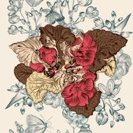 Beautiful seamless pattern with flowers N3