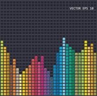 Abstract colorful cube background