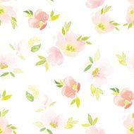 Watercolor flower pattern N160