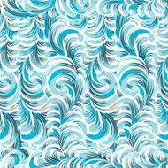 Waves seamless vector background N13