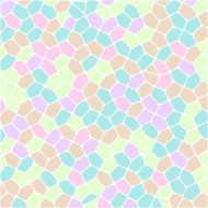 Abstract colorful Retro geometric hexagon