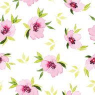 Spring flowers seamless pattern Watercolor N12