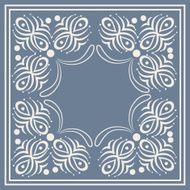 Blank frame with floral pattern