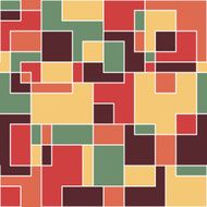Modern seamless pattern with colorful squares and rectangles