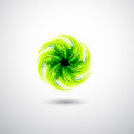 abstract green icon for design