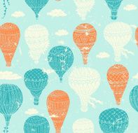 Vintage Air Balloon Pattern