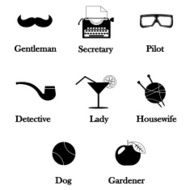 hipster detective icon vector N2
