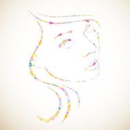 Abstract Vector Woman
