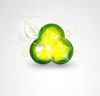 Glossy green background