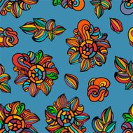 seamless colorful floral background wallpaper pattern N7