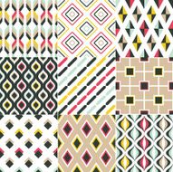 seamless abstract geometric pattern wallpaper N6