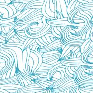 Abstract seamless texture hair type Vector illustration