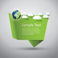 Green Eco Speech Bubble N2