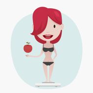 Weight loss Concept illustration N9