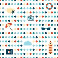 Summer polka dot pattern