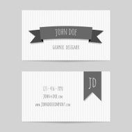 editable vector business card template N5