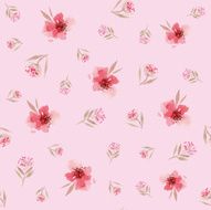 Watercolor flower pattern N161