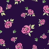 Seamless pattern watercolor flowers N38