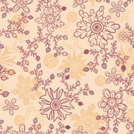 Cute floral seamless pattern background N20