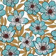 Cute floral seamless pattern background N23