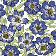 Cute floral seamless pattern background N24