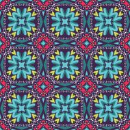 Seamless circle vintage flower pattern N20