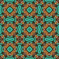 Seamless circle vintage flower pattern N25