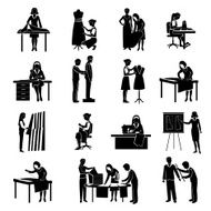 Dressmaker Icons Set N2