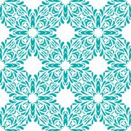 Seamless circle vintage flower pattern N28