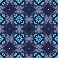 Seamless circle vintage flower pattern N30