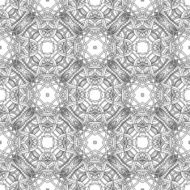 Seamless circle vintage flower pattern N33