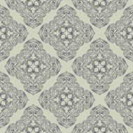 Seamless circle vintage flower pattern N35