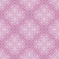 Seamless circle vintage flower pattern background