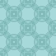 Seamless circle vintage flower pattern N36
