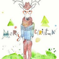 Christmas Background and Greeting Card N4