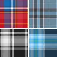 Set of seamless tartan patterns N7
