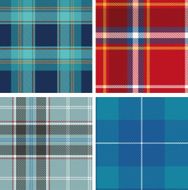 Set of seamless tartan patterns N8