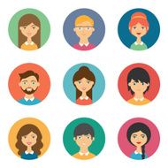 Set of vector avatars