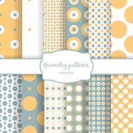 Autumn vector seamless patterns