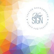 Abstract color triangle background template N3