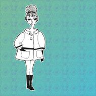 retro girl N15
