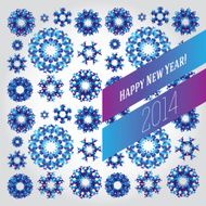Business greeting christmas and New year card N2