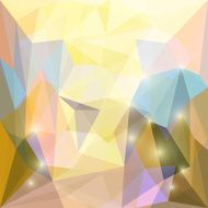 Abstract bright polygonal triangular background with glaring lights for design N70